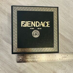 Designer Authentic Fendace Fendi x Versace collab jewelry storage box